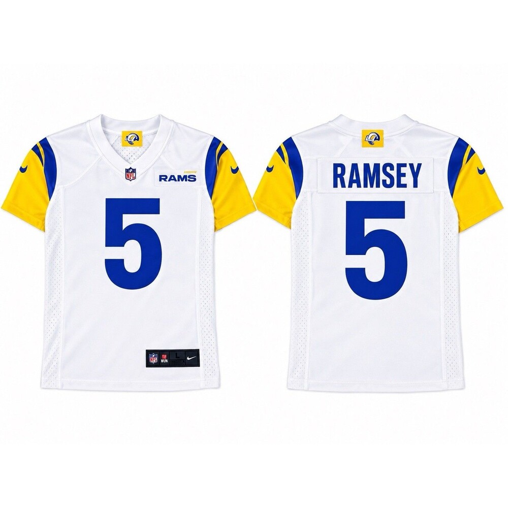 Nike Ramsey #5 Los Angeles Rams NFL Football Jersey Men's Size L White/Blue